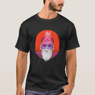 Camiseta Dj man con disco barbudo barba con auriculares