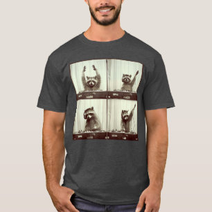 Camiseta DJ Mapache Rascando Vinilo Estilo Hip Hop de Mapac