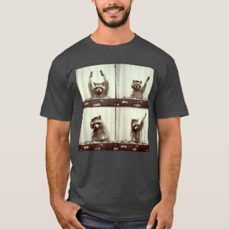 Camiseta DJ Mapache Rascando Vinilo Estilo Hip Hop de Mapac