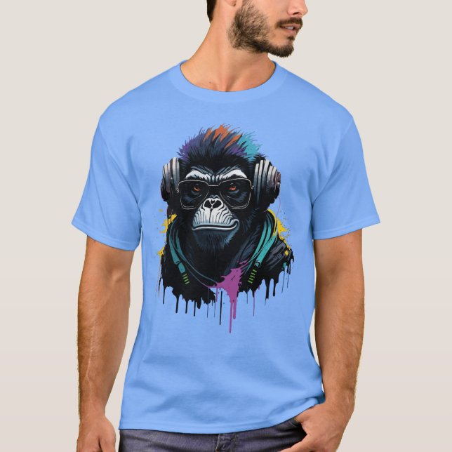 Camiseta DJ Monkey (Anverso)