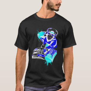 Camiseta DJ Monkey Music Fiesta Diversión Gafas de sol Monk