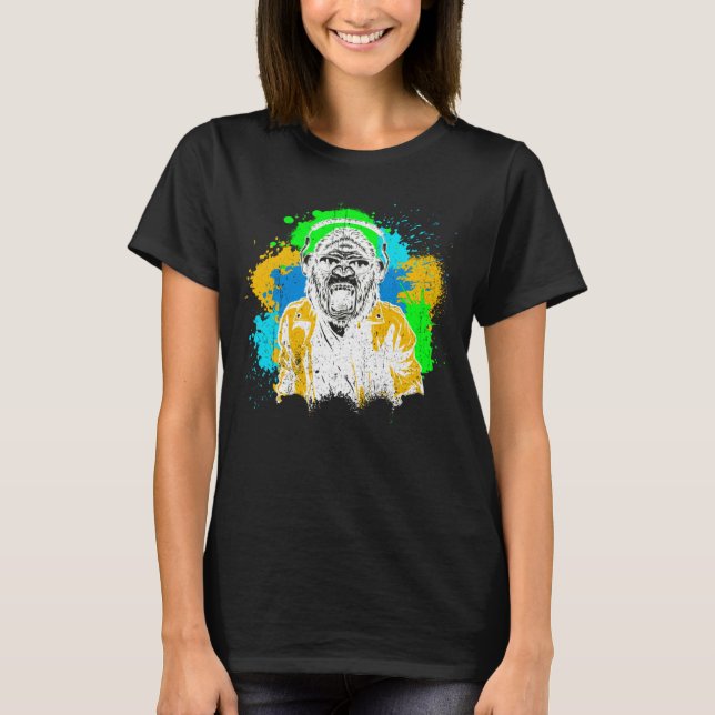Camiseta DJ Monkey Music Fiesta Fun Gafas de sol Diversión  (Anverso)