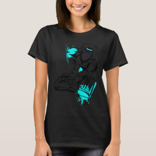 Camiseta DJ Monkey Music Fiesta Fun Gafas de sol Fiesta de 