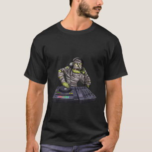 Camiseta Dj Mummy Monster Music Tees Disk Jockey