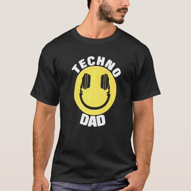 Camiseta Dj Music Techno Dad (Anverso)