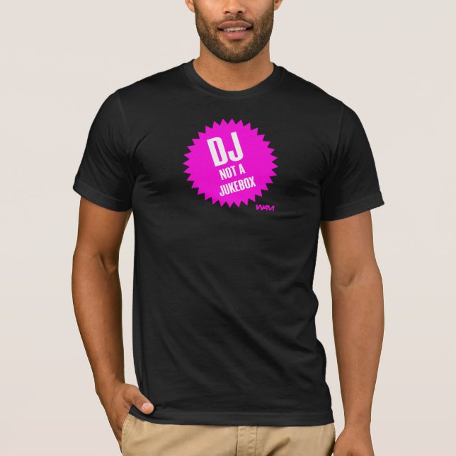 Camiseta DJ no una máquina tocadiscos (Anverso)