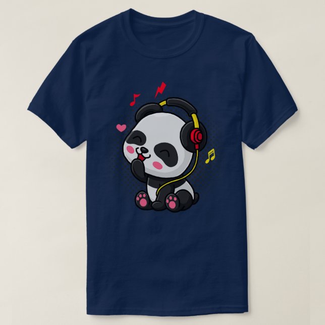 Camiseta DJ Panda (Diseño del anverso)