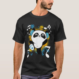 Camiseta Dj Panda Con Auriculares