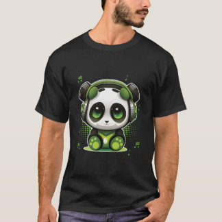 Camiseta Dj Panda Con Auriculares Panda