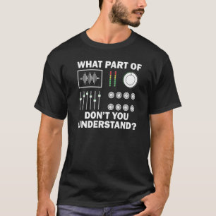 Camiseta Dj Para Hombres Mujeres Ingeniero De Sonido Disco