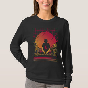 Camiseta DJ para Jockey sobre césped de tecno gráfico mascu
