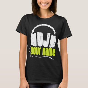 Camiseta DJ personalizado cualquier música conocida DJ del