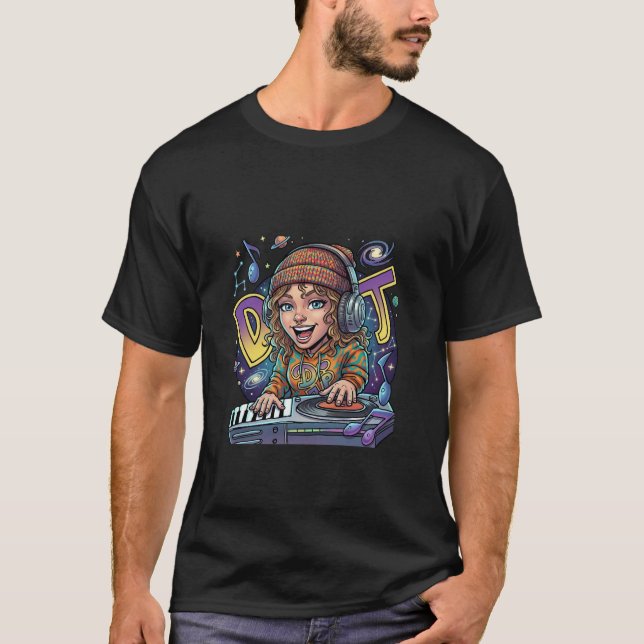 Camiseta DJ Retro Galaxy (Anverso)