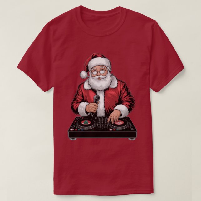 Camiseta DJ Santa (Diseño del anverso)