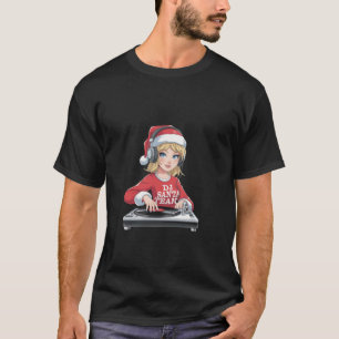 Camiseta DJ Santa Chica Team Funny Merry Mixmas Navidades X