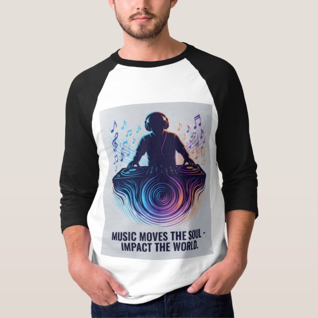 Camiseta “DJ Shadow Sound Waves – Music Impact Artistic T-S (Anverso)