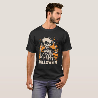 Camiseta DJ Skeleton's Happy Halloween Tee