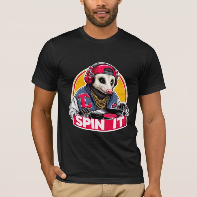 CAMISETA DJ SPIN IT-OPOSSUM (Anverso)