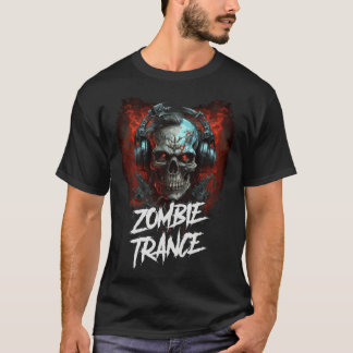 Camiseta Dj techno cráneo zombie