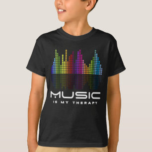 Camiseta DJ Techno Therapy Music Equalizer edm Fiesta