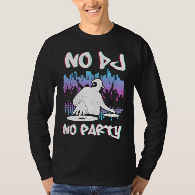 Camiseta DJ Techno Youth  him Sound Techno Synth (Anverso)