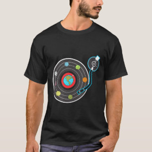 Camiseta Dj - Tierra Proteja Vinyl Dj Música Cambio Climáti