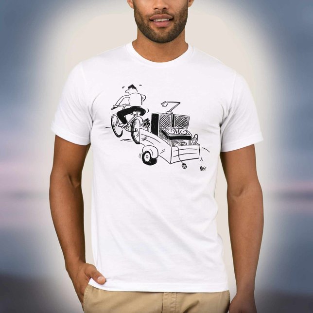 Camiseta DJ Tocadiscos de Disco Móvil Dibujo Animado (Subido por el creador)