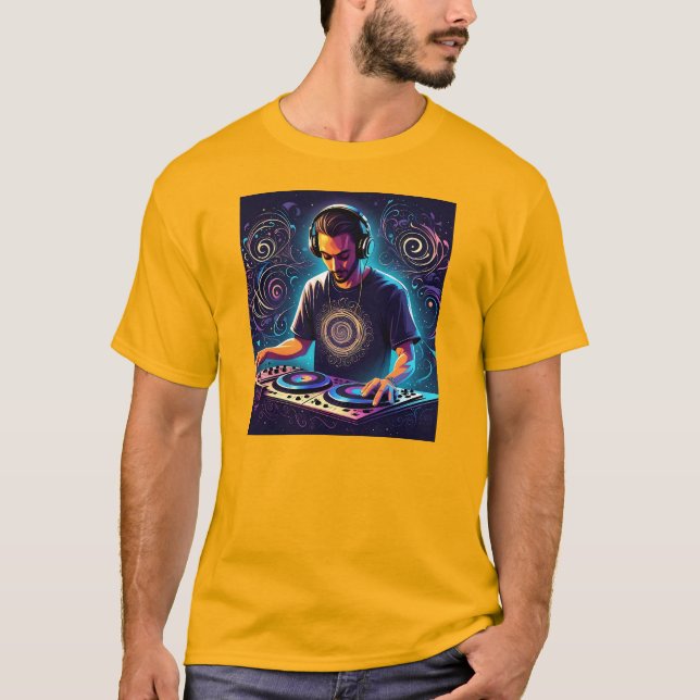 Camiseta DJ Vibes T-Shirt Design (Anverso)
