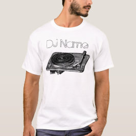Camiseta DJ Vintage Ilustracion Record jugador Tee
