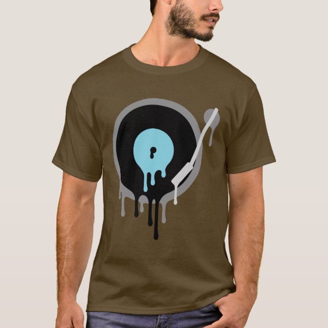 Camiseta DJ Vinyl Turntable (Anverso)