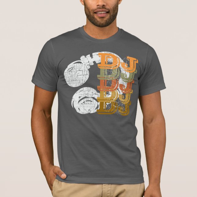 Camiseta DJ y auriculares (Anverso)
