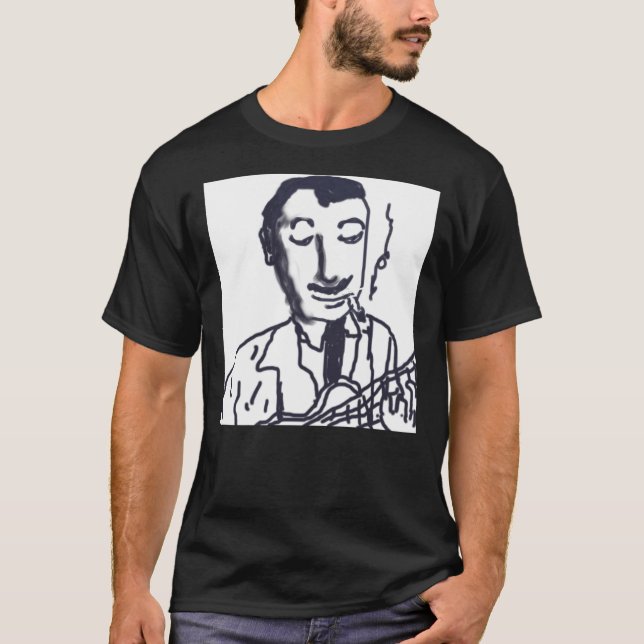 Camiseta Django Reinhardt, Gyspy Jazz Guitarist, Hot Club,  (Anverso)