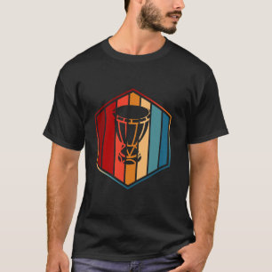 Camiseta Djembe Drum Retro Vintage estilo años 70 estilo 80