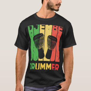 Camiseta Djembe Drummer Vintage Unisex