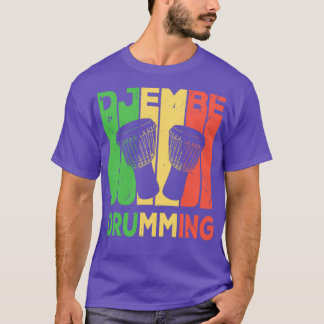Camiseta Djembe Drumming Vintage Retro