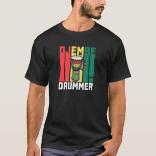 Camiseta Djembe drums drummer musical instrument Africa reg