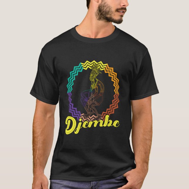 Camiseta Djembe Drums Drummer Musical Instrut Africa Reggae (Anverso)