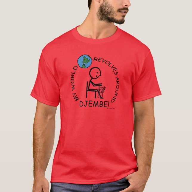 Camiseta Djembe - el mundo gira alrededor (Anverso)
