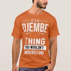 Camiseta Djembe Músico Goblet Drum Instrumento de Música