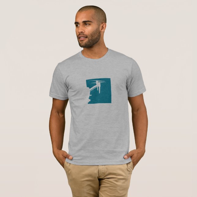 Camiseta DJI inspiran el trullo de la caja (Anverso completo)