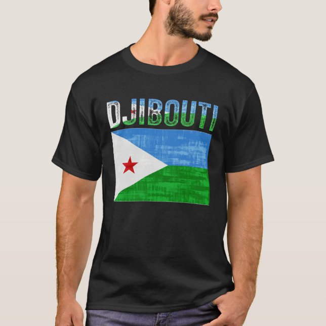 Camiseta Djibouti  Djiboutian Flag (Anverso)