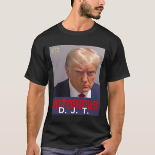 Camiseta Djt - Trump Mug Shot - 24 de agosto de 2023