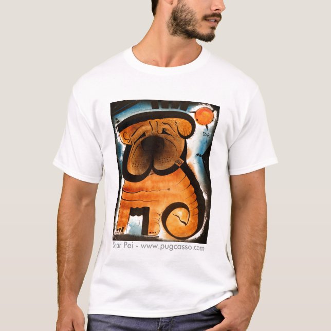 Camiseta dk_2007dec31g, Shar Pei - www.pugcasso.com (Anverso)
