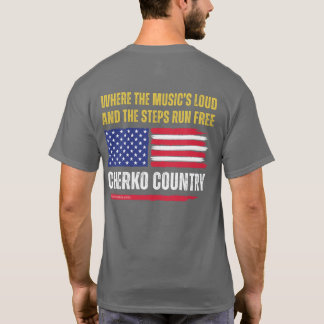 Camiseta (Dk Gris) Bandera de EE. UU. / La música es fuerte