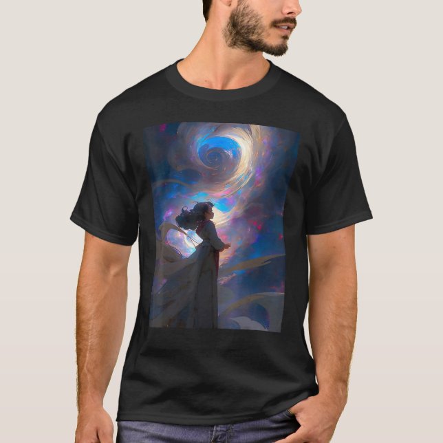 Camiseta DKH138 Sci fi Graphic  Bright Sky Wish (Anverso)