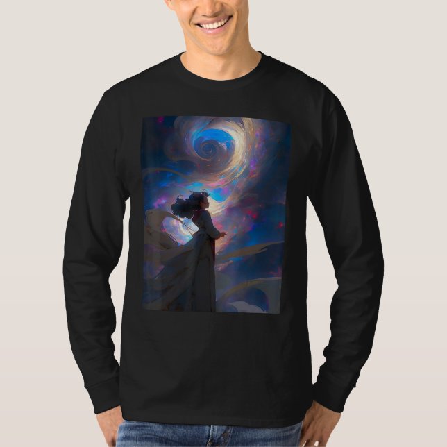Camiseta DKH138 Sci fi Graphic  Bright Sky Wish (Anverso)