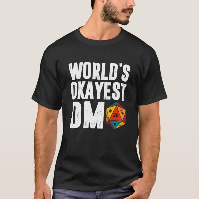 Camiseta Dm D 20 Dados Más De Los Dragones De Dungeon (Anverso)