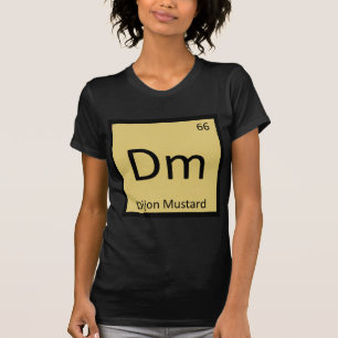 Camiseta Dm - Química de la Mostaza de Dijon Símbolo de la 