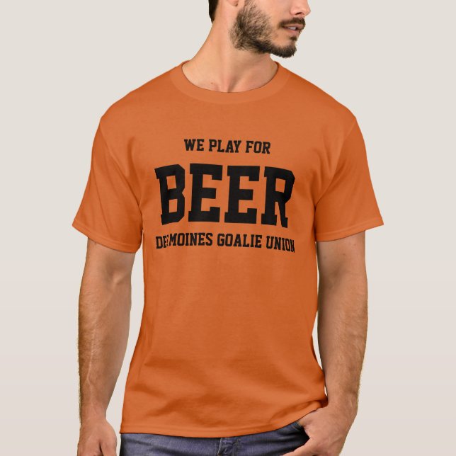 CAMISETA DMGU - JUGAMOS PARA LA CERVEZA (Anverso)