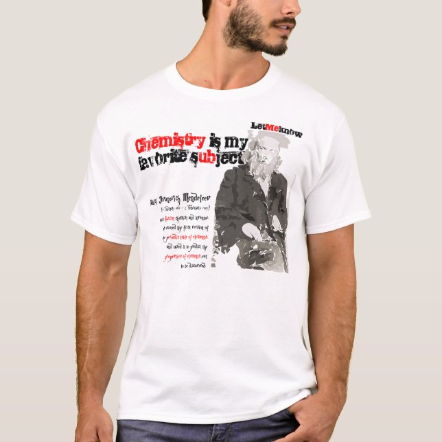 Camiseta Dmitri Mendeleev (Anverso)